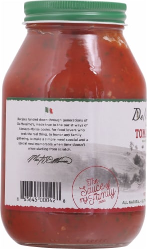 De Massimo's Authentic Tomato Basil Sauce Perspective: left