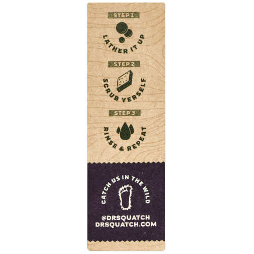 Dr. Squatch® Oatmeal Medium Grit Eucalyptus Soap Perspective: left