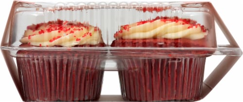 Gluten Free Nation Red Velvet Cupcakes Perspective: left