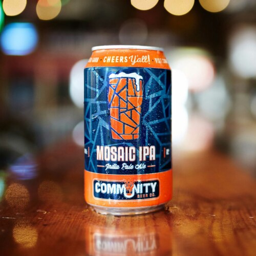 Community Beer Co. Mosaic IPA Craft Beer Perspective: left