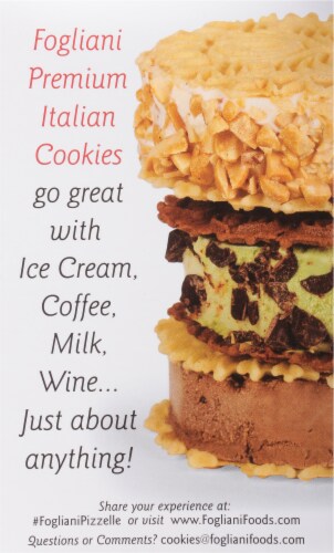 Fogliani Chocolate Pizzelles Perspective: left