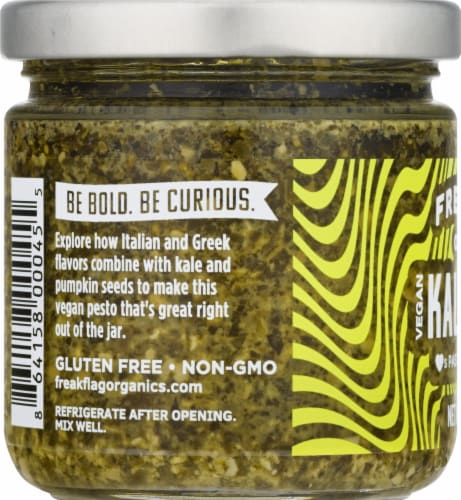 Freak Flag Organics Vegan Kale Pesto Sauce Perspective: left