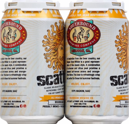 Southbound Brewing Company Scattered Sun Belgian Ale Perspective: left