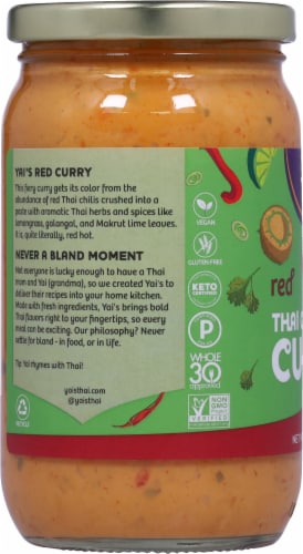 Yai's Thai® Hot Red Coconut Curry Perspective: left
