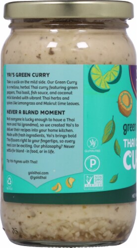 Yai's Thai® Mild Green Thai Coconut Curry Perspective: left