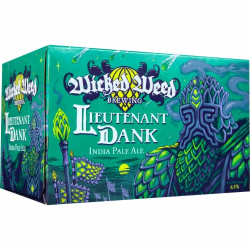Wicked Weed Brewing Lieutenant Dank India Pale Ale Perspective: left