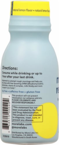 More Labs® Natural Lemon Sugar Free Morning Recovery® Beverage Perspective: left