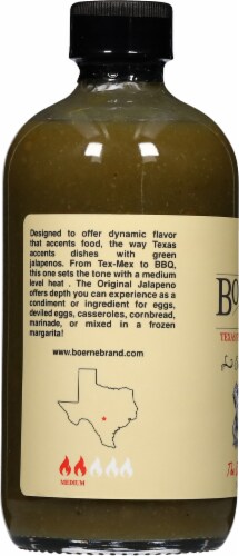 Boerne Brand Original Jalapeno Texas Style Hot Sauce Perspective: left