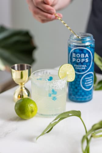 Boba POPS Blueberry Liqueur Perspective: left