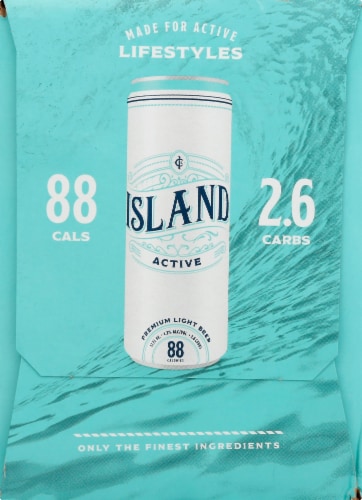 Island Active Premium Light Beer Perspective: left