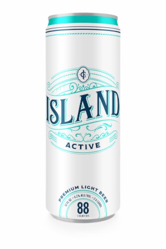 Island Active Premium Light Beer Perspective: left