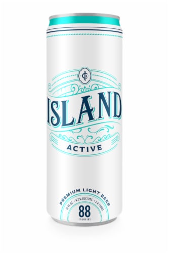Island Active Premium Light Beer Perspective: left