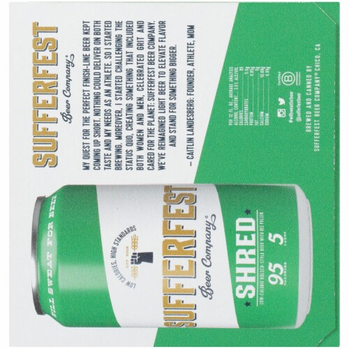 Sufferfest Beer Company Repeat Kolsch Beer Perspective: left