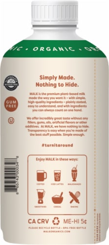 Malk™ Organic Original Oat Milk Perspective: left
