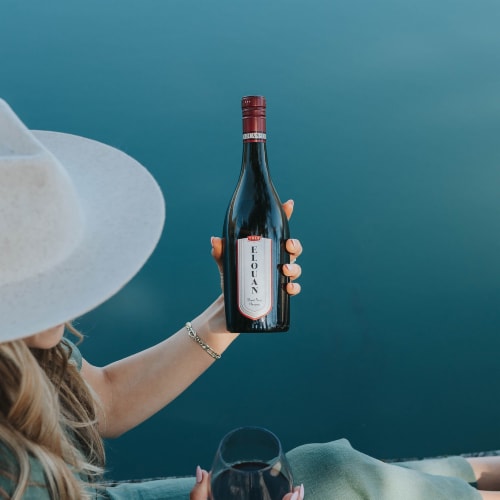 Elouan Pinot Noir Oregon Red Wine Perspective: left