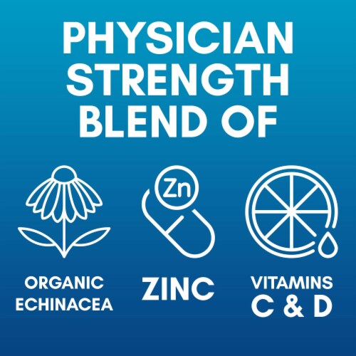 EZC Pak+D Five-Day with Echinacea Vitamin C Vitamin D and Zinc Immune System Booster Perspective: left