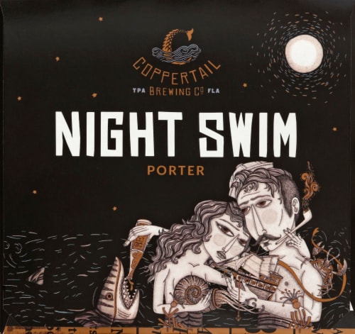 Coppertail Brewing Co. Night Swim Porter Perspective: left