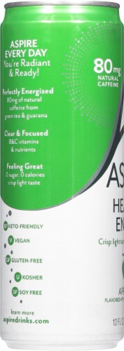 Aspire Apple & Acai Calorie Burning Energy Drink Perspective: left