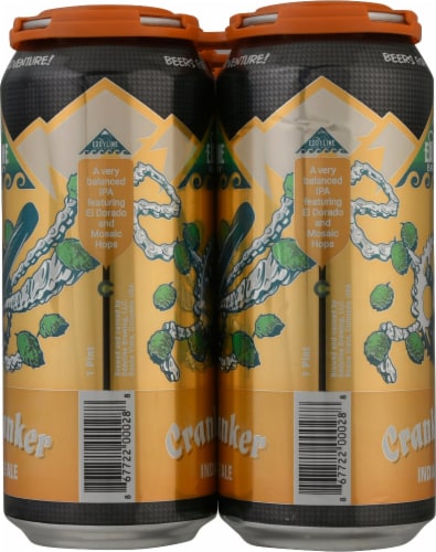 Eddyline Brewery Crank Yanker IPA Beer Perspective: left