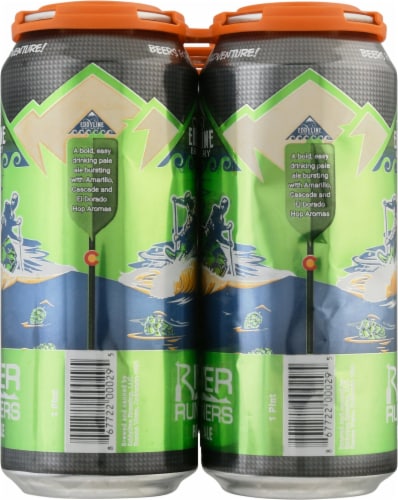 Eddyline Brewery River Runners Pale Ale Beer Perspective: left