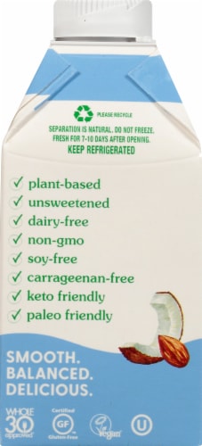 nutpods® Unsweetened French Vanilla Almond + Coconut Creamer Perspective: left