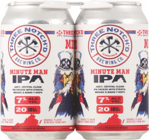 Three Notch’d Minute Man IPA Perspective: left