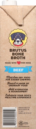 Brutus Bone Broth Beef Bone Broth for Dogs Perspective: left