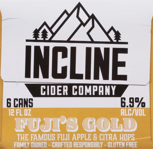 Incline Cider Company Hopped Cider Perspective: left
