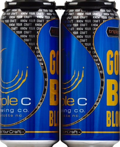 Triple C Brewing Co. Golden Boy Blonde Ale Perspective: left