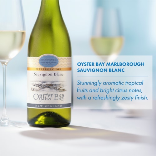 Oyster Bay Sauvignon Blanc White Wine Perspective: left