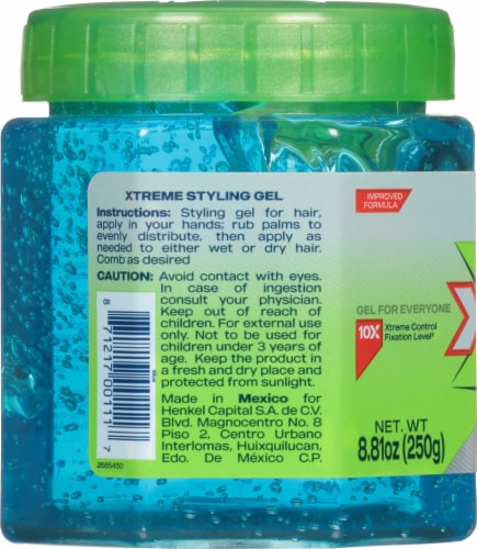 Wet Line Xtreme Blue Extra Hold Styling Gel Perspective: left
