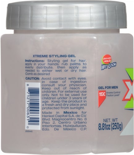 Wet Line Xtreme Clear ReAction Styling Gel Perspective: left