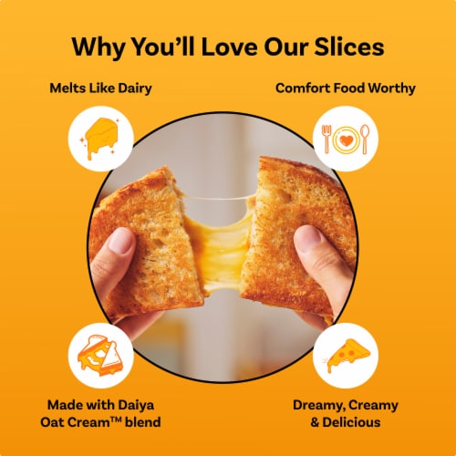 Daiya Dairy Free Smoked Gouda Style Vegan Cheese Slices Perspective: left
