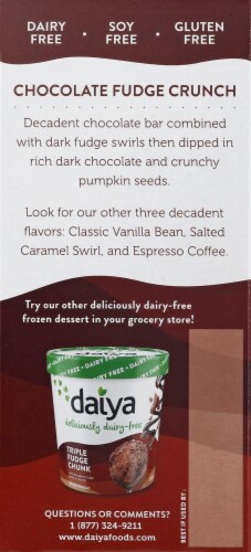 Daiya Chocolate Fudge Crunch Ice Cream Bars Perspective: left