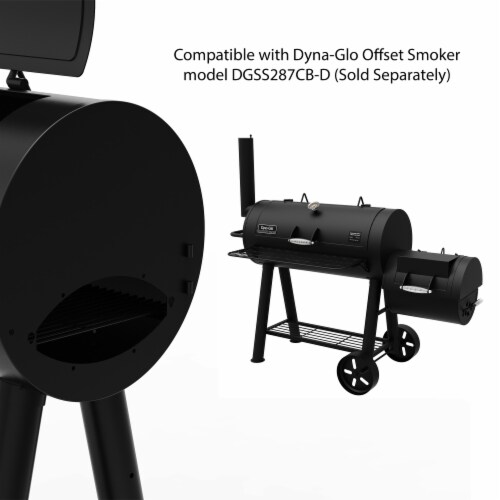 Dyna-Glo Signature Series Heavy-Duty Barrel Charcoal Grill Perspective: left