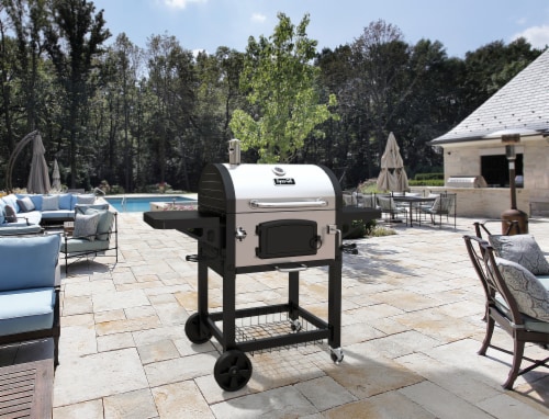 Dyna-Glo Large Premium Charcoal Grill Perspective: left