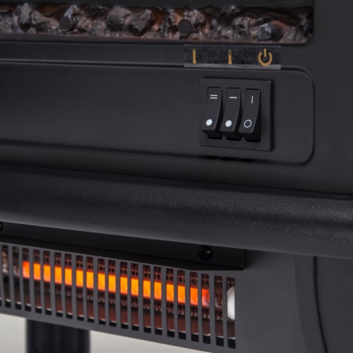 Pleasant Hearth Infrared Electric Stove with 2-Stage Heater Perspective: left
