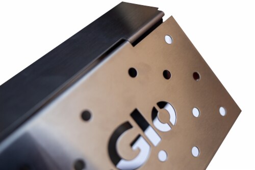 Dyna-Glo Hinged Stainless Steel Smoker Box Perspective: left