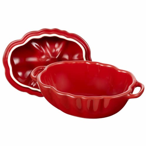 Staub Ceramic 16-oz Petite Tomato Cocotte - Cherry Perspective: left