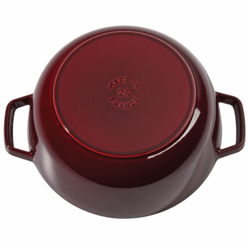 Staub Cast Iron 3.75-qt Essential French Oven - Grenadine Perspective: left