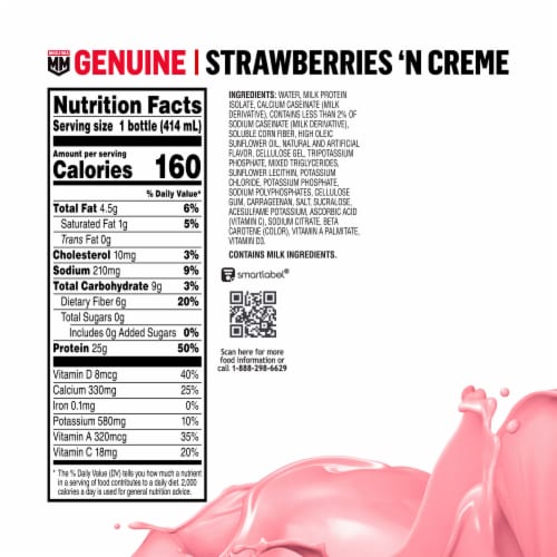 Muscle Milk® Genuine Zero Sugar Non- Dairy Strawberries 'N