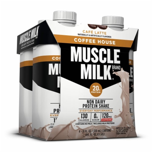 Muscle Milk Protein Shakes Coffee House Cafe Lattes Perspective: left