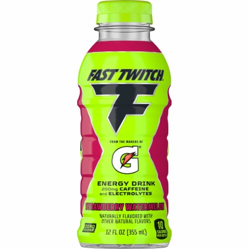 Fast Twitch Energy Drink by Gatorade® Strawberry Watermelon Perspective: left