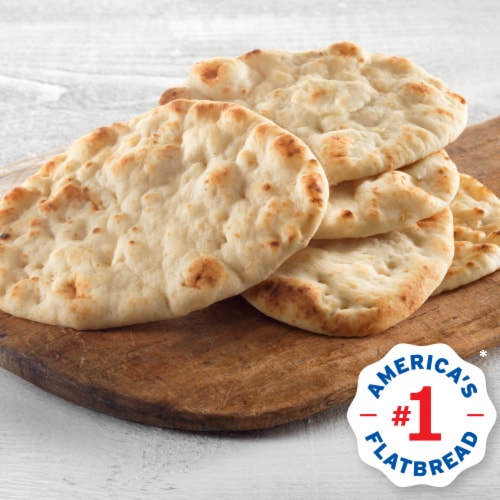 Stonefire® Garlic Mini Naan Perspective: left