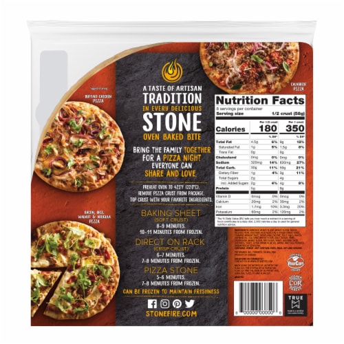 Stonefire® 8.5 Thin Pizza Crust Perspective: left