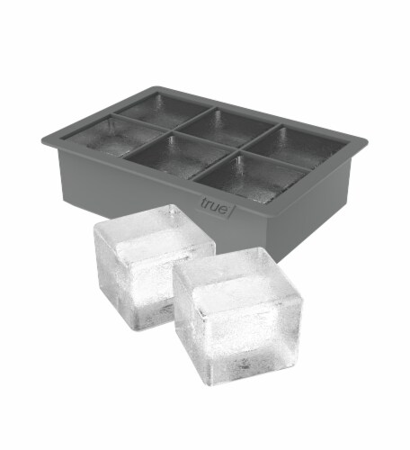 True Fabrications Colossal Silicone Ice Cube Tray - Gray Perspective: left