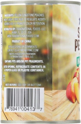 Pampa® Sliced Peaches In Light Syrup Perspective: left