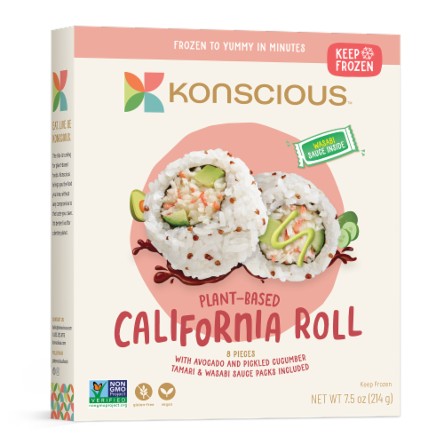 Konscious™ Plant Based California Roll Perspective: left