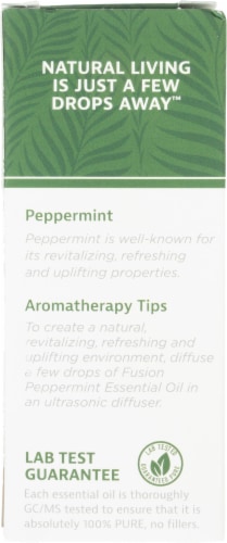 Fusion™ Peppermint Aromatherapy Essential Oil Perspective: left