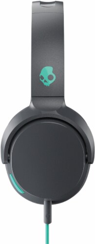Skullcandy Riff Wired Headphones - Black/Mint Perspective: left